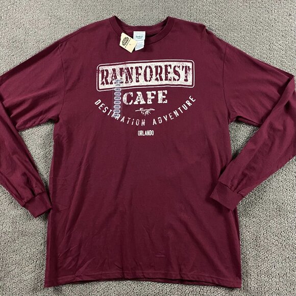 NWT Vintage Rainforest Cafe Long Sleeve T Shirt Adult Large - Picture 1 of 8
